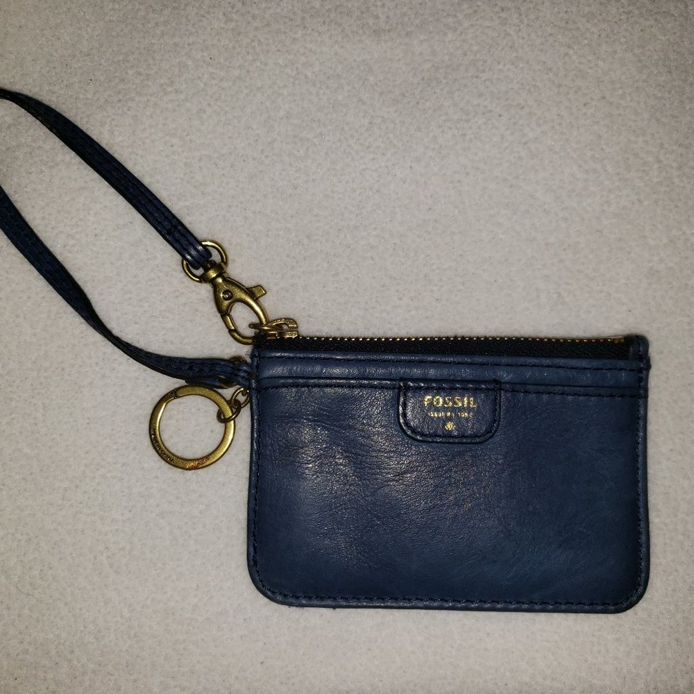 Fossil Mini ID SKINNY Key Chain Case Leather